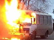 В Подольске загорелся автобус, перевозивший рабочих